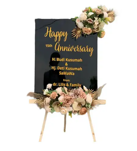 Papan Bunga Akrilik Tanggul